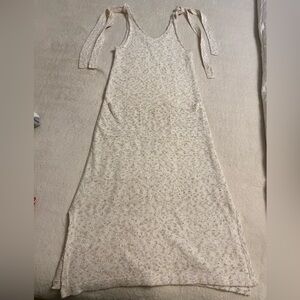 Paper Crane Beige Floral Maxi Dress